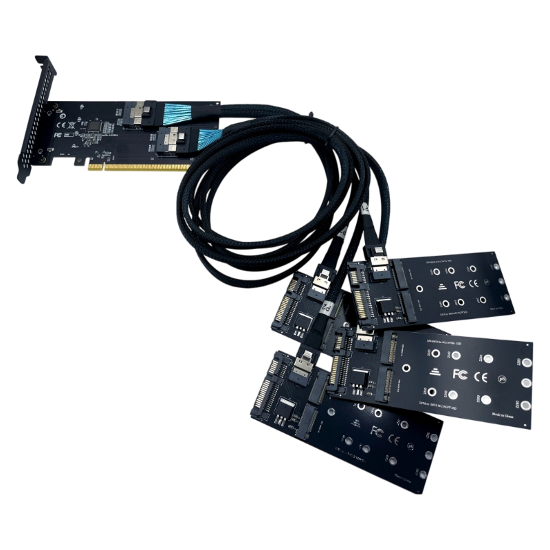 Memory Card Ssd - NOWA karta adaptera PCIe X16 SFF‑8654