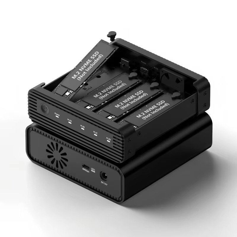 M.2 Ssd - Aluminiowa obudowa M2 4-Bay USB4 na