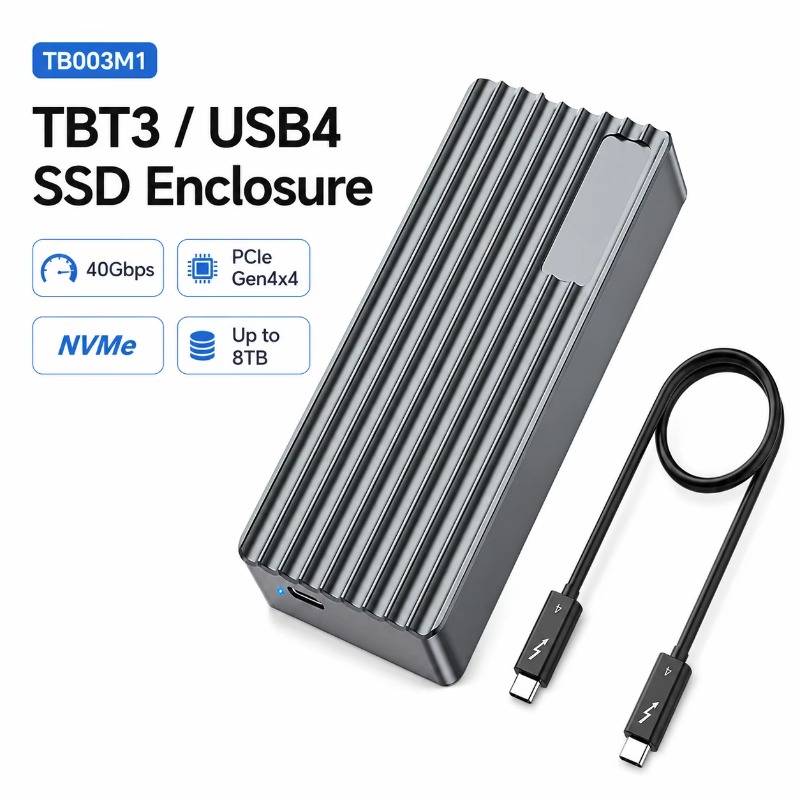 M.2 Ssd - Obudowa TBT3/USB4 M.2 NVMe SSD 40Gbps