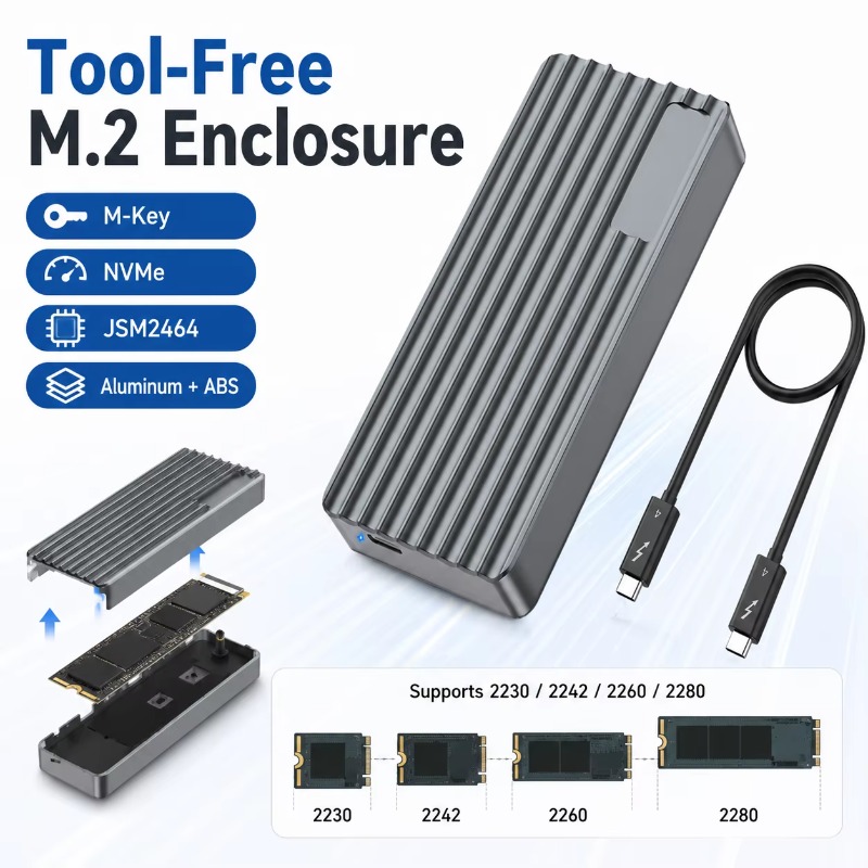 Obudowa TBT3/USB4 M.2 NVMe SSD – M.2 Ssd recenzja i cena